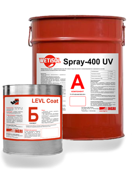 Двухкомпонентное УФ-стойкое покрытие для гидроизоляции WETISOL Spray-400UV Двухкомпонентное УФ-стойкое покрытие для гидроизоляции WETISOL Spray-400UV